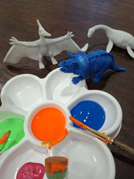 peindre son dinosaure