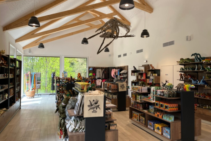 Boutique souvenirs du Parc Dino-Zoo